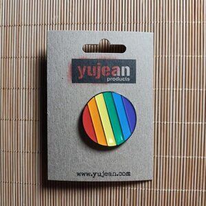 Rainbow Circle Enamel Pin